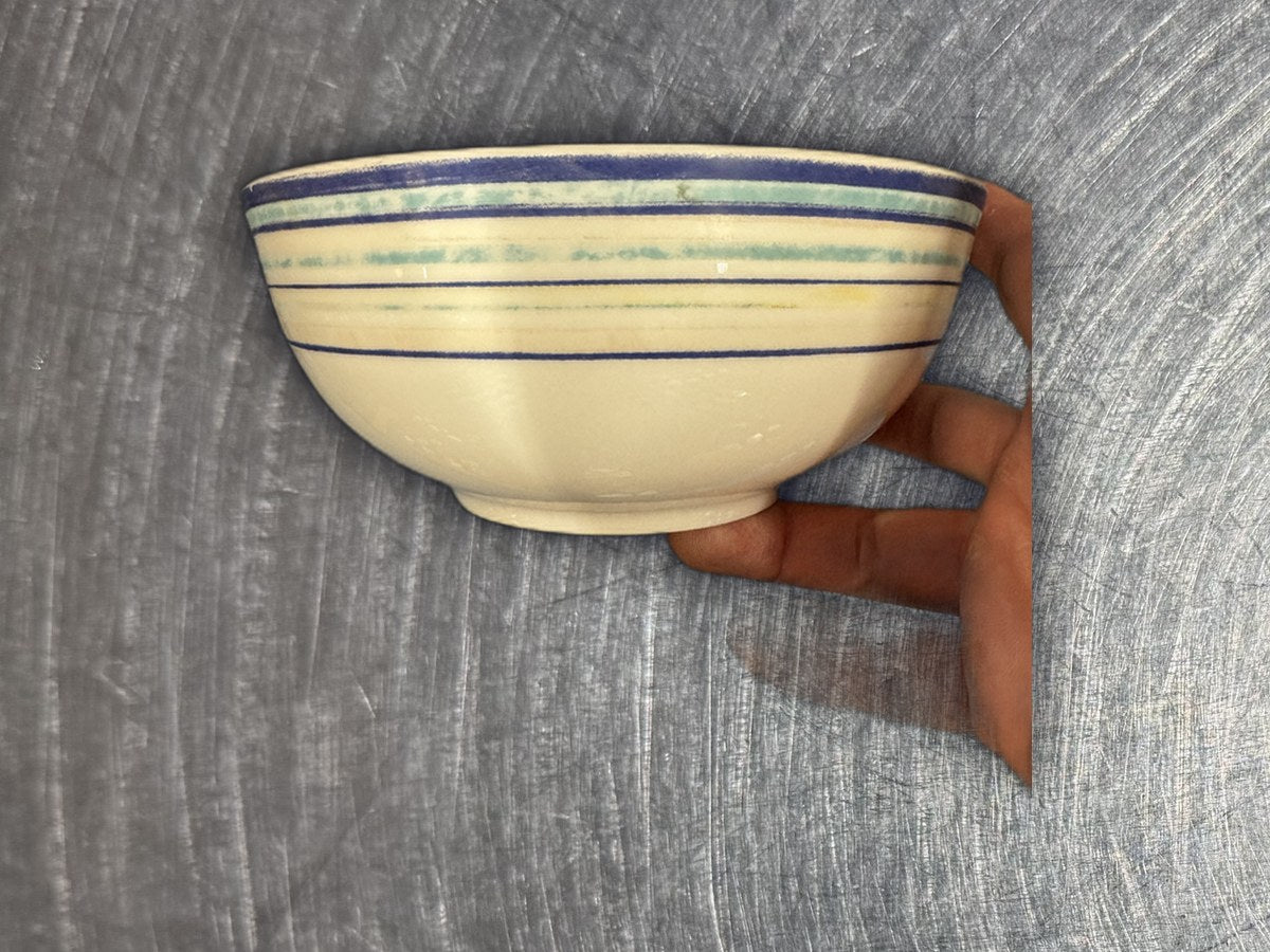 The Big One Pattern Soup Bowl: 69 ppm lead by XRF