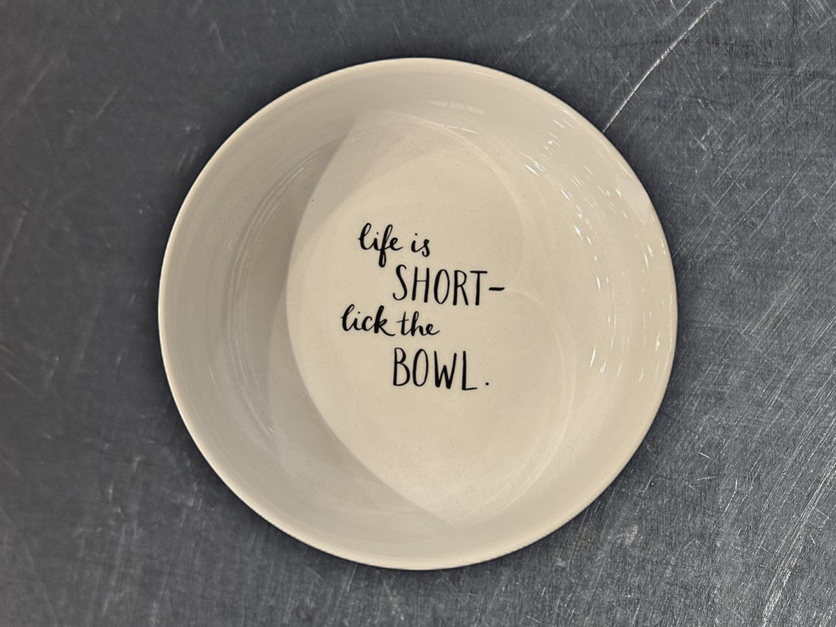 The Cellar Life is Short White Bowl: 101 ppm lead by XRF