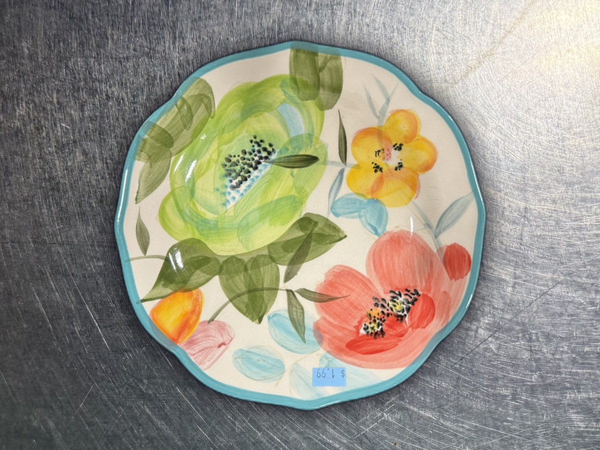 The Pioneer Woman Floral Turquoise Dish: 142 ppm lead by XRF