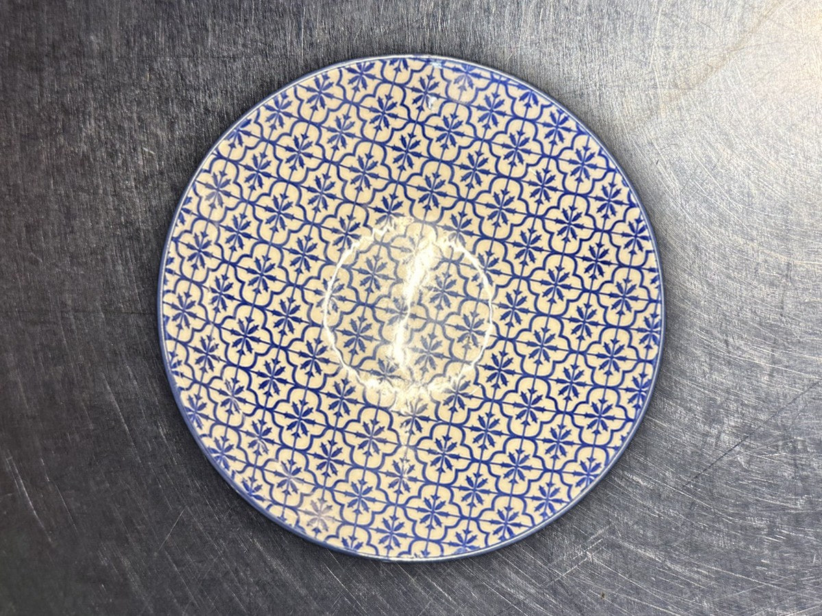 Thomson Pottery Blue Stars Bowl: 33 ppm lead by XRF