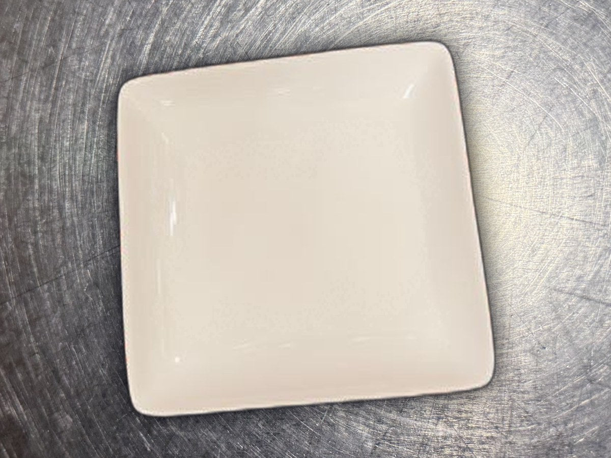 Threshold square white dish