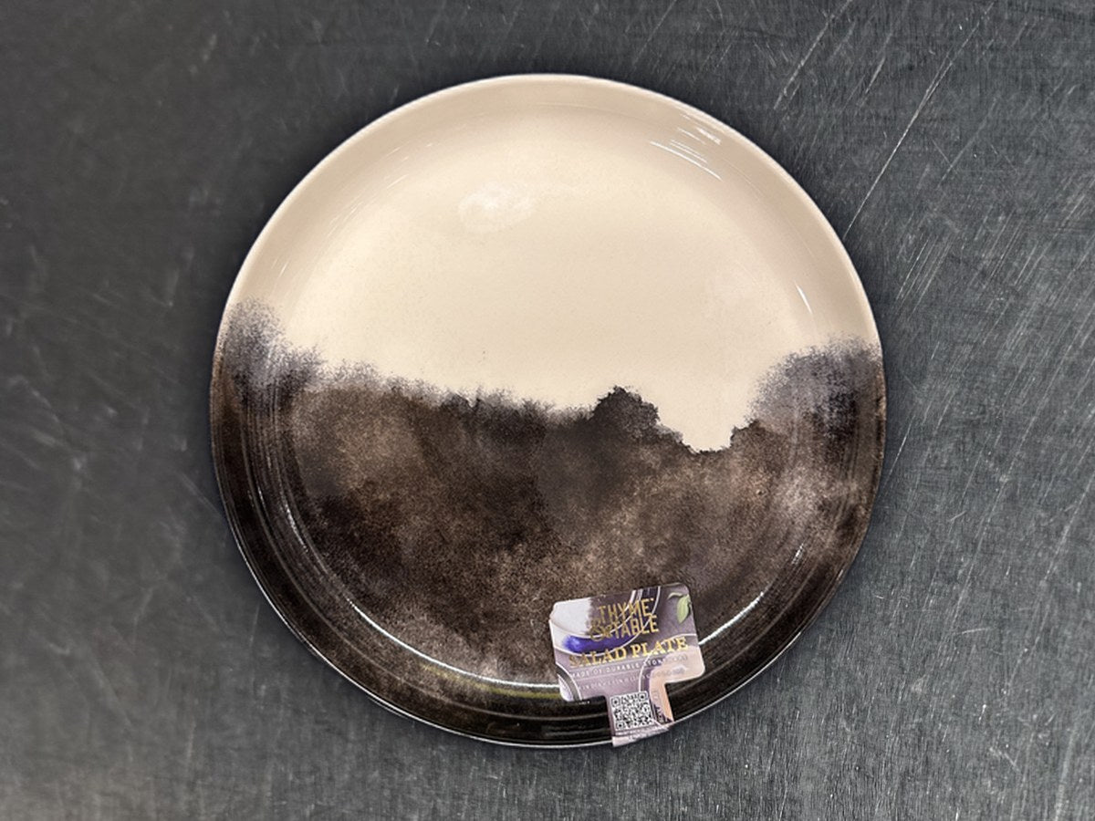 Thyme & Table Gray Drip Stone Ware Round Dish: 64 ppm lead by XRF
