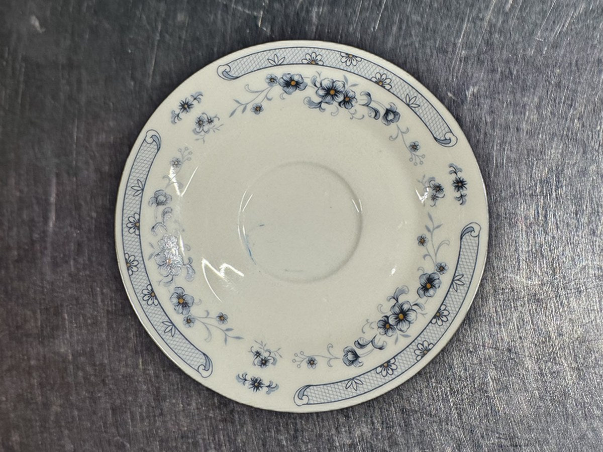 Valencia Floral Blue Saucer: 46 ppm lead by XRF