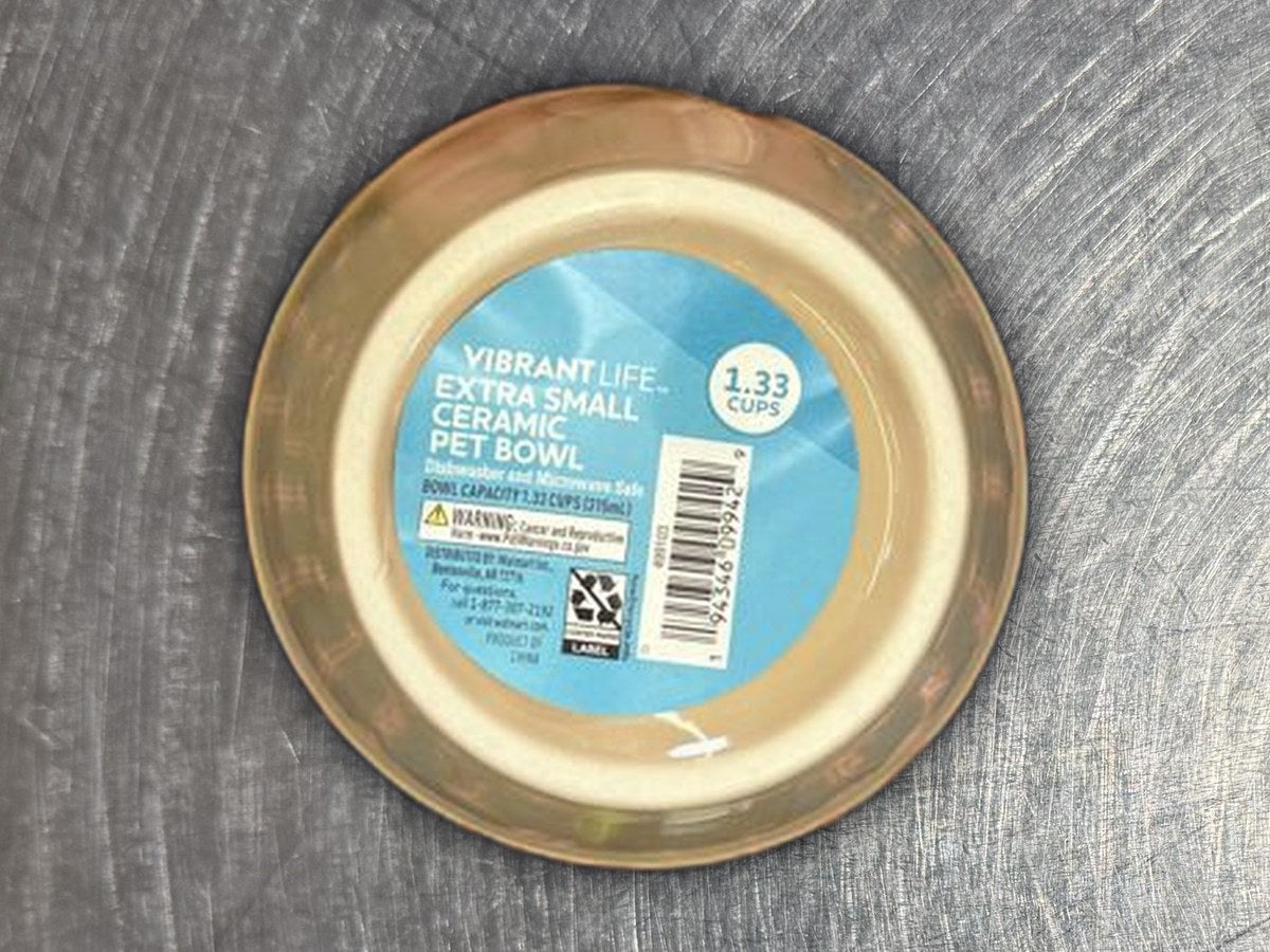 Vibrant life small pet bowl