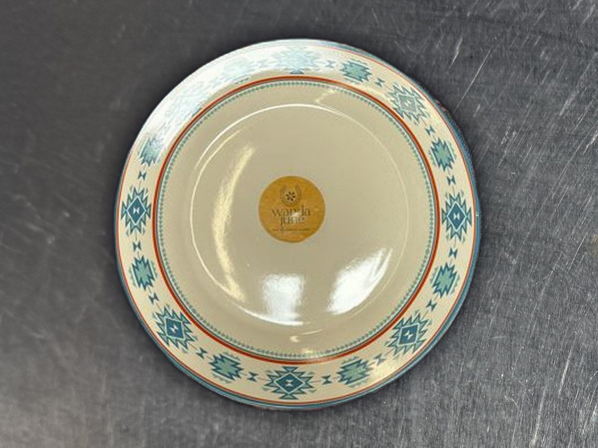 Wanda june texas sunset aztec pattern dish