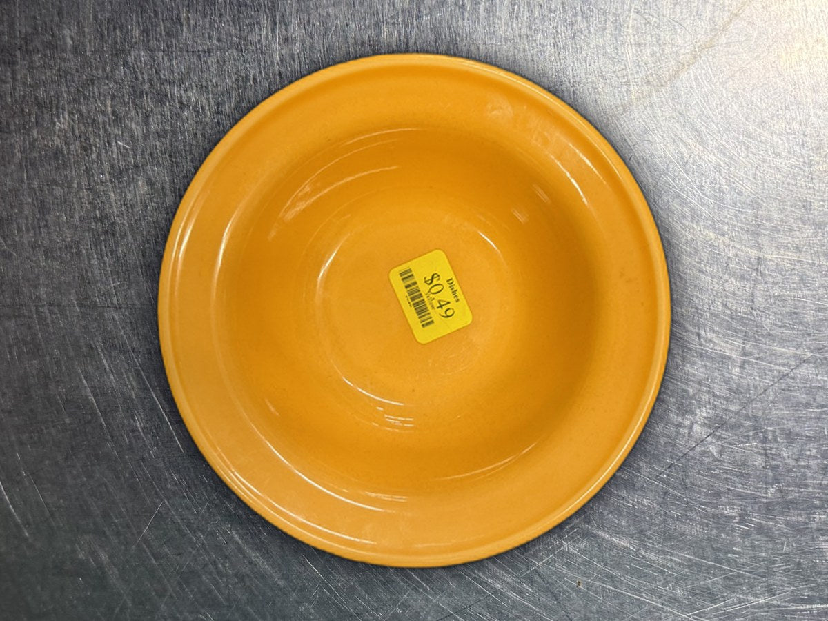 Yellow Ceramic Soup Bowl: 767 ppm lead by XRF