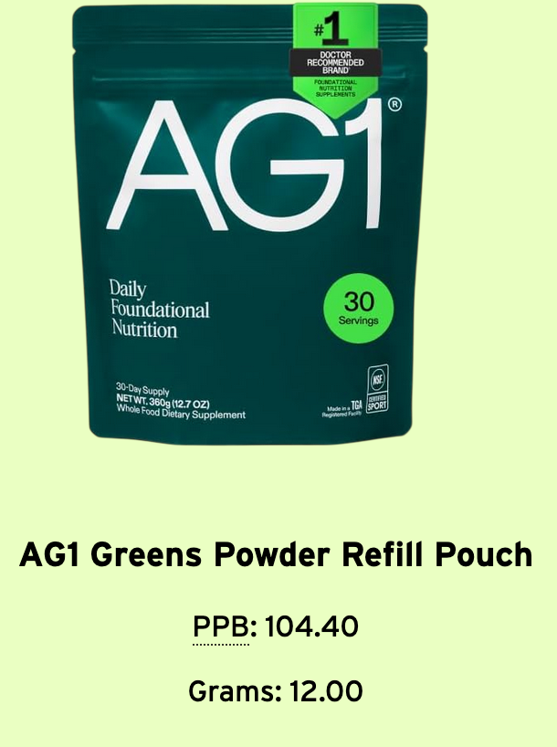 AG1 Greens Powder