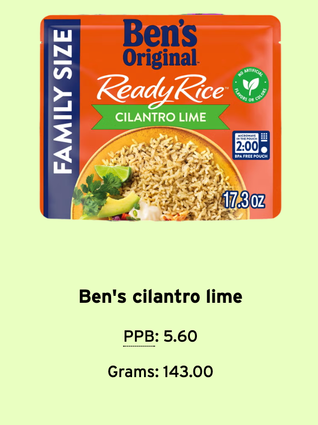 Ben's Original Cilantro Lime Ready Rice
